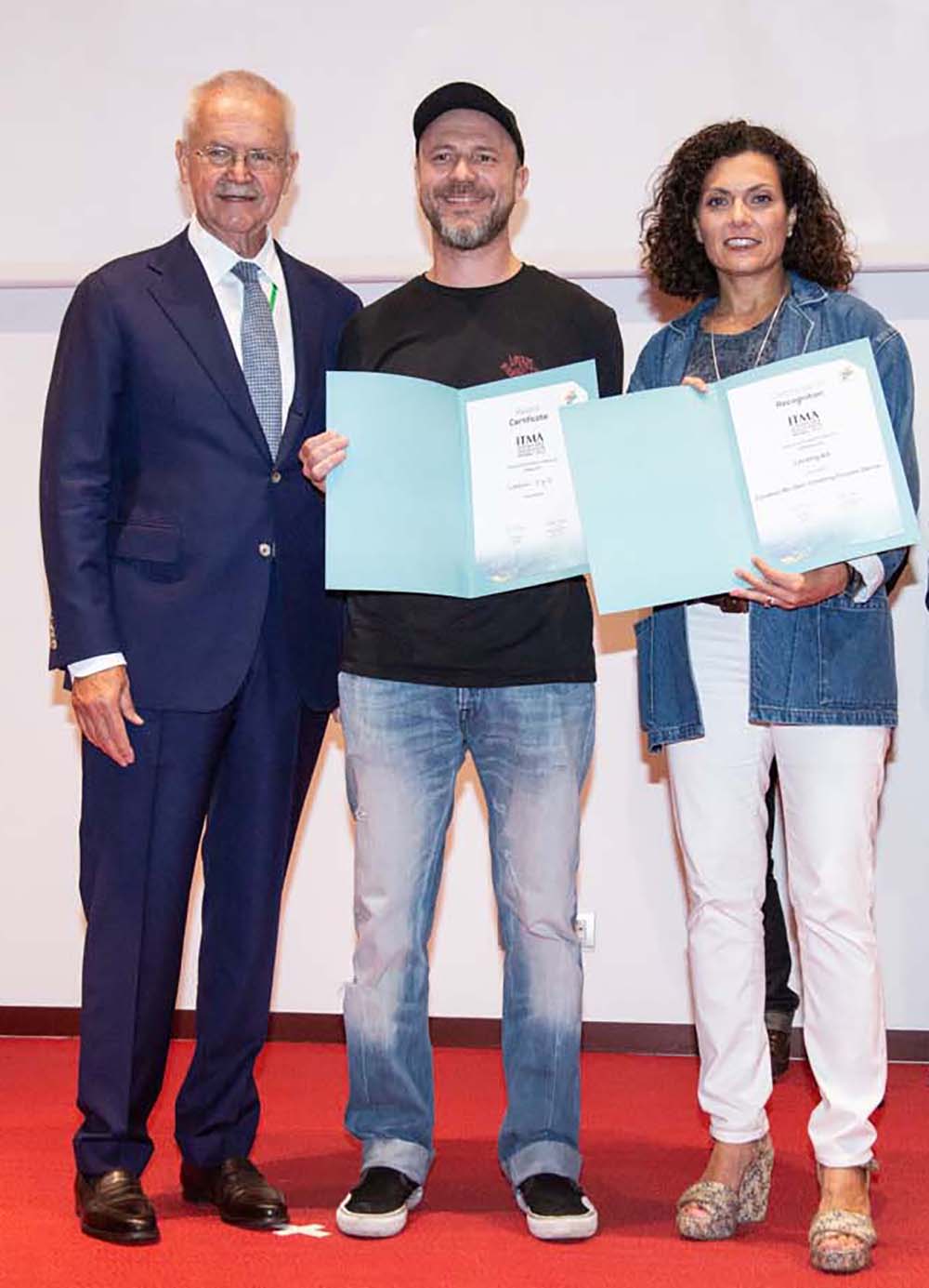 recipients 2019 ITMA sustainability award