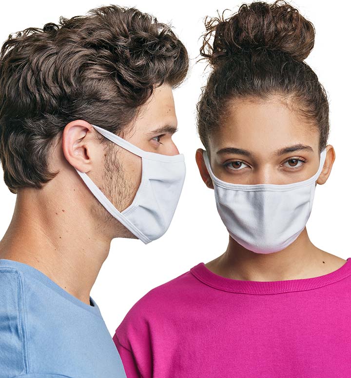 Hanes 3-Ply All-Cotton Mask