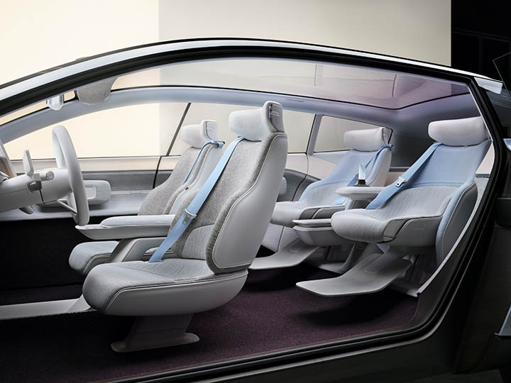 All of Volvo’s new, fully electric models will feature entirely leather-free interiors, starting with the new C40 Recharge. Photo courtesy of Volvo Cars