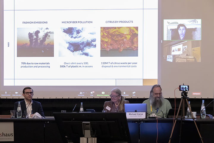 The International Conference on Cellulose Fibres 2022 combined the in-person and online experience. Photo courtesy PvP/Nova-Institut