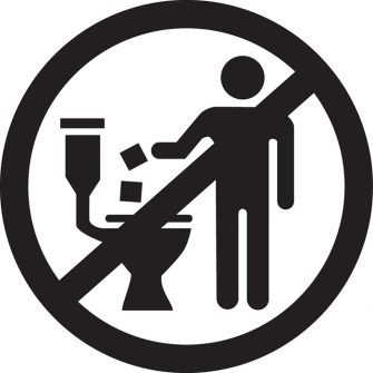 Do Not Flush symbol