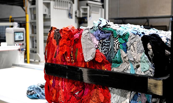 The Nouvelles system employs a sequence of processes to consistently refine the textile waste. Photo courtesy of A. Wilson