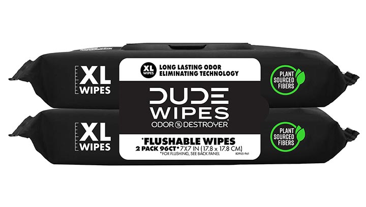 Just launched is the first ever DUDE Wipes Odor Destroyer Flushable Wipes available at Walmart.