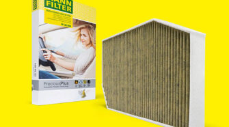 Mann+Hummel's nanofiber-based cabin air filter.