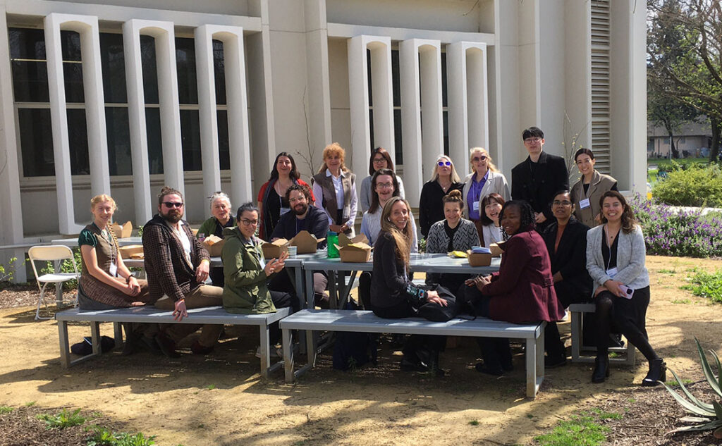 Organizers and Speakers at the Wearables Collective symposium held at US Davis March 2024. Photo courtesy of Marie O'Mahony