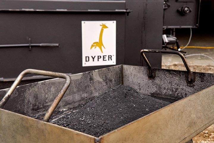 While biochar technology is not new, it has not yet been used to address disposable diaper waste. Photo courtesy of Dyper